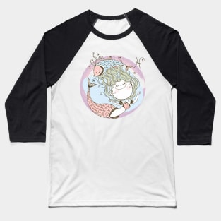 Zodiac Pisces Cute Kid Design Horoscope Gift Baseball T-Shirt